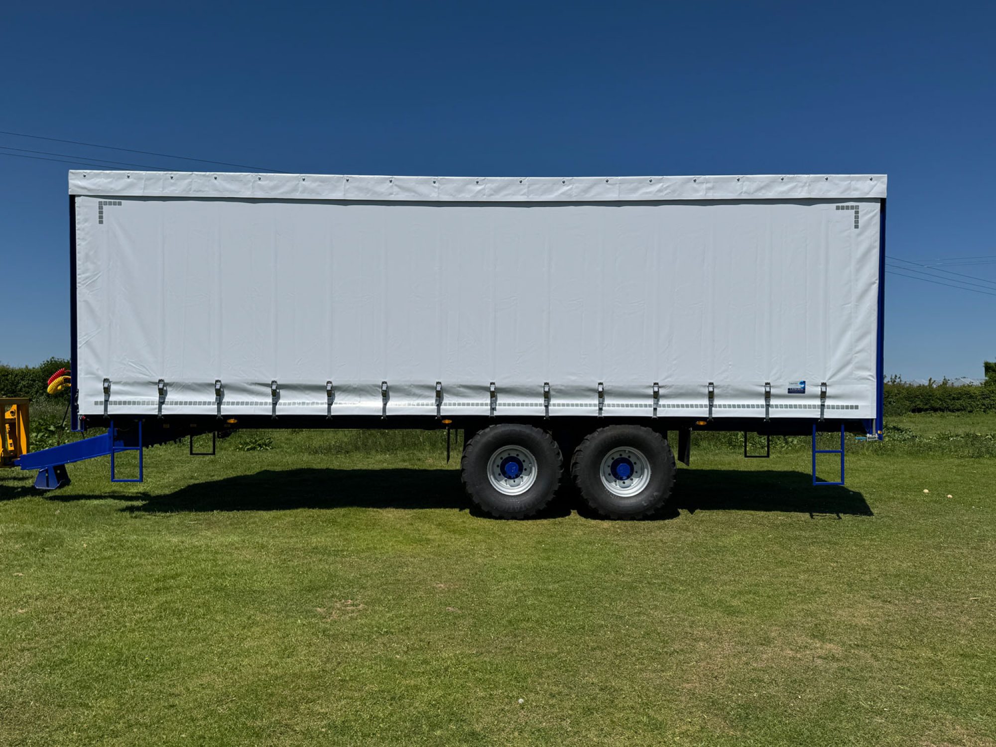 Curtain Side trailer in a field
