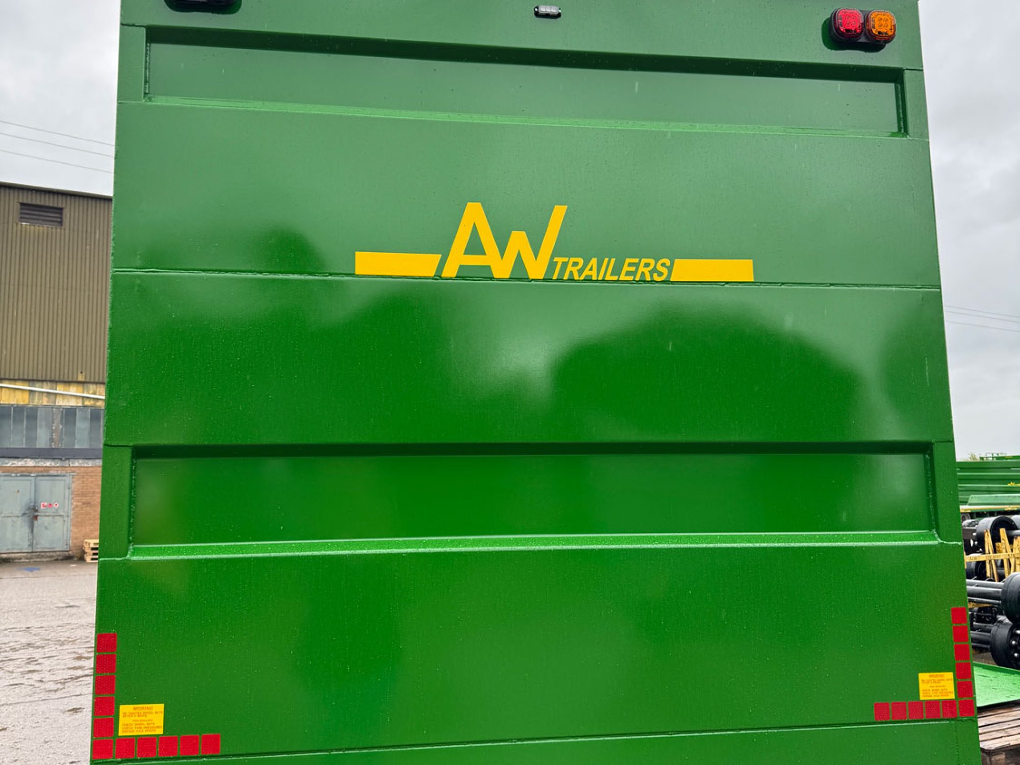 Curtain Side trailer in a field