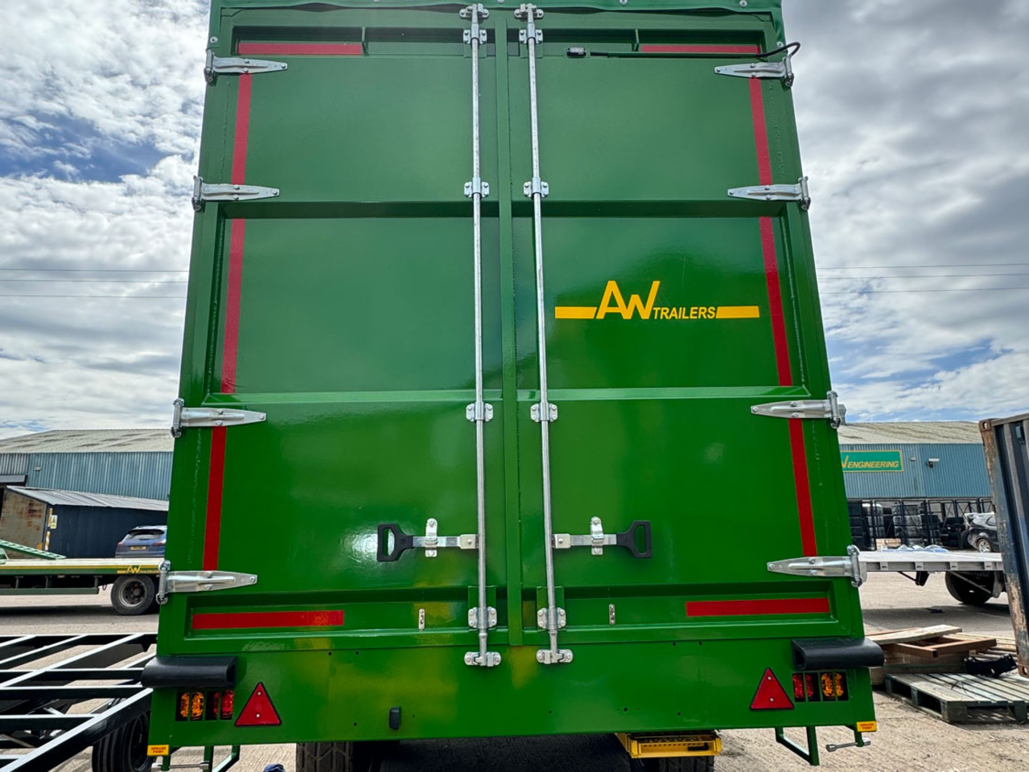 Curtain Side trailer in a field
